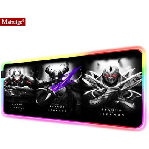 League of Legends mid lane RGB Mouse Pad Gamer Accessories Large LED MousePad XL Gaming Desk Mats Best Seller Mause Carpet