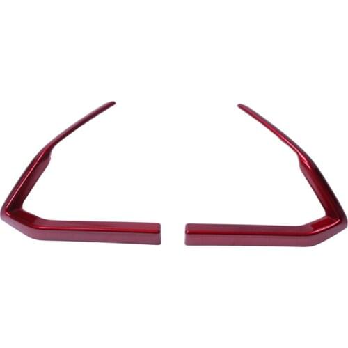Red ABS Interior Steering Wheel Cover Trim for Mazda CX-3 CX3 2016-2018 FashionInterior Accessories Interior Mouldings 1 pair (1