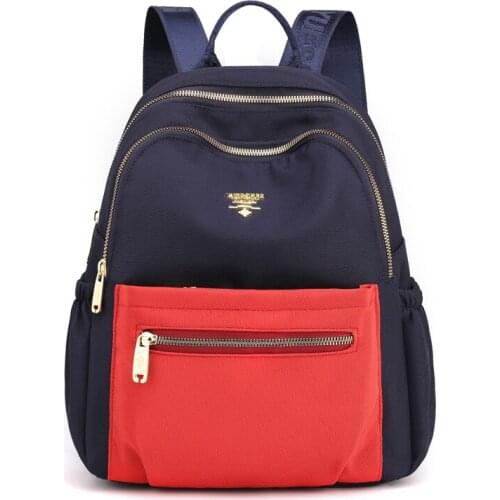 Summer New school girl backpack Casual nylon backpacks for women 2021 Large Capacity school bags Multi Pockets rucksack women