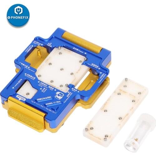 Mechanic Mainboard Middle Layer Board BGA Reballing Stencil Plant Tin Platform for iPhone 11pro 11promax Logic Board Rework Tool