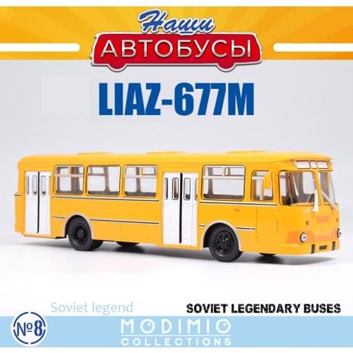 1:43 Scale SSM LIAZ 677m Diecast Alloy Bus Model Toy Vehicles Simulation Metal High Quality Car Truck Bus Model Toys Decoration