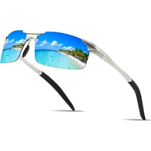 Mens Aluminum Magnesium HD Polarized SunglassesUV400 Driving Glasses Aviation Sunglasses Male Shades Gafas De Sol Hombre