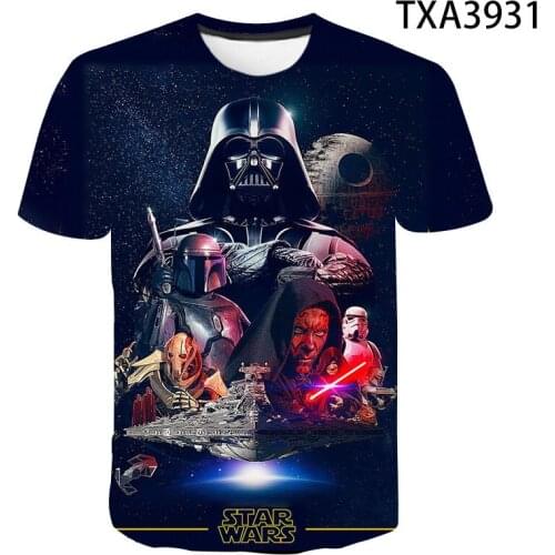 2020 New Summer Cotton Fashion Boy Girl Kids 3D Printed T shirt Star Movie Men Women Children Casual Streetwear Cool Tops Tee