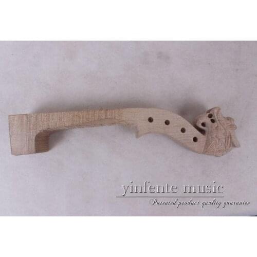 New 4/4 Violin Neck New hand carved white 1 pcs 2-8