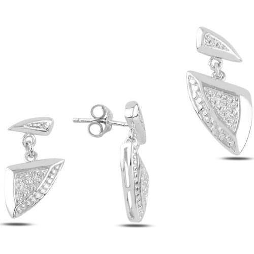 Silver 925 Sterling Zircon Cubic Zirconia Set