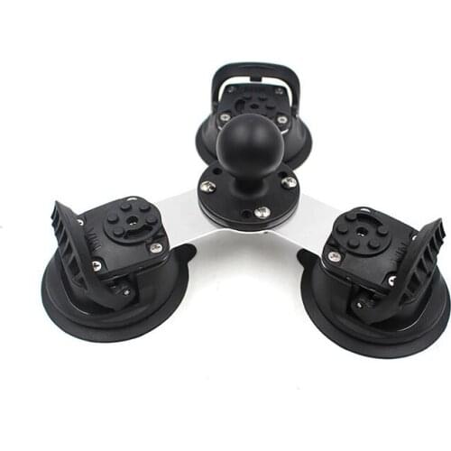 Twist Lock Triple Suction Cup Ball Base with 1.5"ball or 1"ball