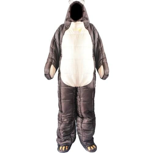 Humanoid Bear Brown Bear Camping Outdoor Sleeping Bag Hospital Guard Night Temporary Rest Humanoid Mummy Sleeping Bag