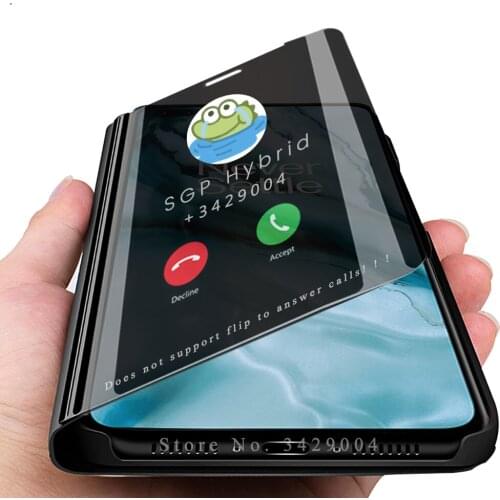 Smart Mirror Magnetic Stand Flip Coque For One Plus Nord Case Cover For OnePlus Nord AC2001 6.44 Inches Bracket Protect Shell