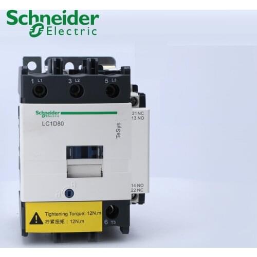 Schneider electric TeSys D 3-ploe contactors-Motor control category AC-3 LC1D80*7C AC24V-380V 80A 50/60HZ