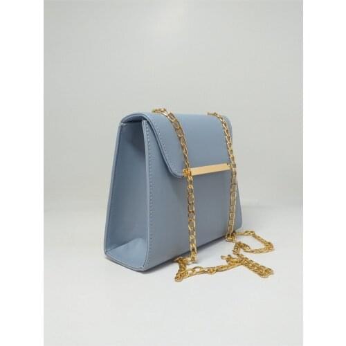 Women Blue Chain Shoulder Bags Quality Product Easy To Clean Daily Suitable for All Seasons Can Be Used Luxury Designer Handbag Mini Day and Evening