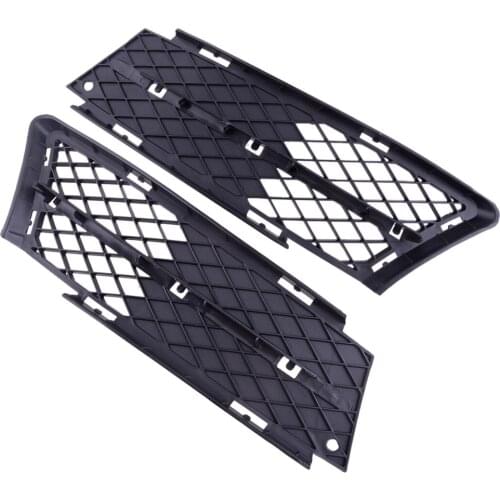 1 Pair Car Front Lower Bumper Fog Light Mesh Grille 51117134081 Fit For BMW 3 Series E90 E91 2006 2007 2008 51117134082