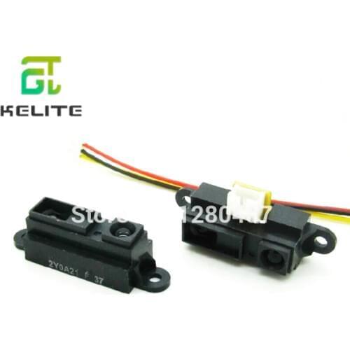 1PCS/LOT GP2Y0A21YK0F 100% NEW 2Y0A21 10-80cm Infrared distance sensor (INCLUDING WIRES )