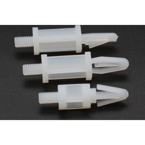 100pcs Nylon spacer SCB PCB Rivet supporter screw install spacer rivet fasten plate spacing Nylon clinch standoff insulation