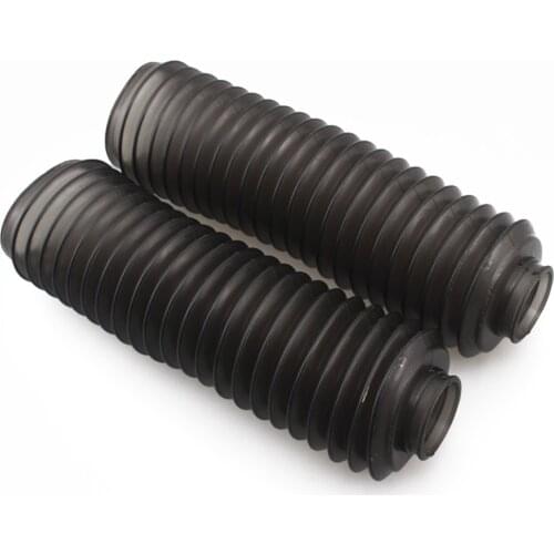 2pcs Black Front Fork Cover Gaiters Gators Boot Shock Protector Dust Guard for Off Road Pit Dirt Bike Motocross Bicycle ATV