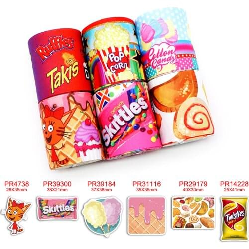 Free shipping characters printed grosgrain ribbon 37289