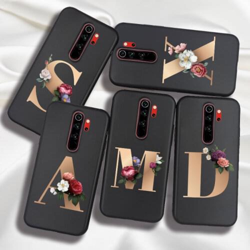 Custom Letter Phone Case For Xiaomi Redmi Note 8 PRO Note 8T Redmi 8A 8 A Mi 9T CC9E Mi A3 A2 Lite Redmi K20 Silicone Black TPU