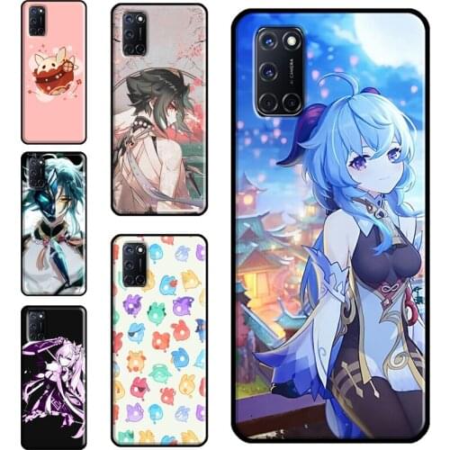 Genshin Impact Case For OPPO A15 A83 A91 A93 A31 A53 A5 A9 2020 A52 A72 A1K A3S A5S Reno2 Z F5 F7 Cover