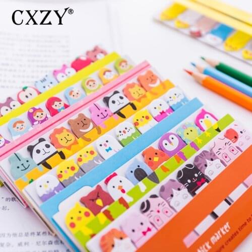 CXZY cat kitti rilakkuma sticky note kawaii index notebook memo pad planner sticker post cute to do list office stationery3B822