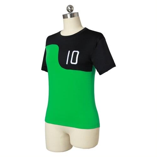 Kids/Adult Anime Cosplay Ben Tennyson 10 Costume Print Cotton T Shirt Zip Up Jacket Coat 6-12T