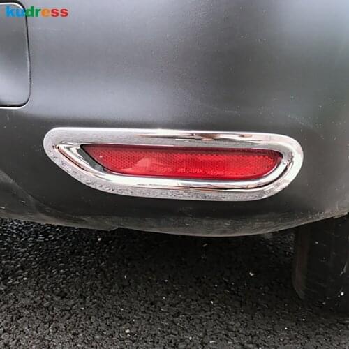 For Nissan Qashqai J11 2014 2015 2016 2017 2018 Chrome Car Rear Fog Light Cover Trim Foglight Lamp Molding Garnish Accessories