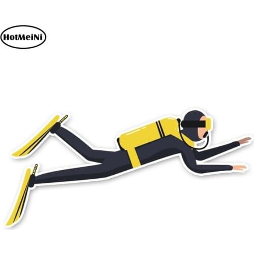 HotMeiNi 6cm x 13cm The Boy To Dive Car Stickers Accessories