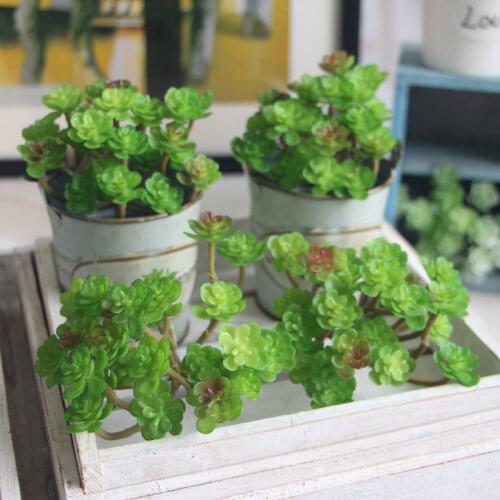 New Creative Artificial Succulent Landscape Land Lotus Rare Plants Flower Artificial Plant DIY Home Garden Wedding Decoration