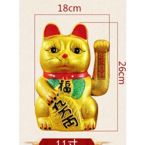 Zodiac crafts articles Ceramic gold Fat cat ceramic Japanese piggy bank Animal Wealth lucky Piggy bank bstatue home wedding