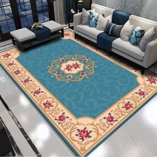 European style antique pattern carpet living room full of bay window tea table blanket bedside carpet
