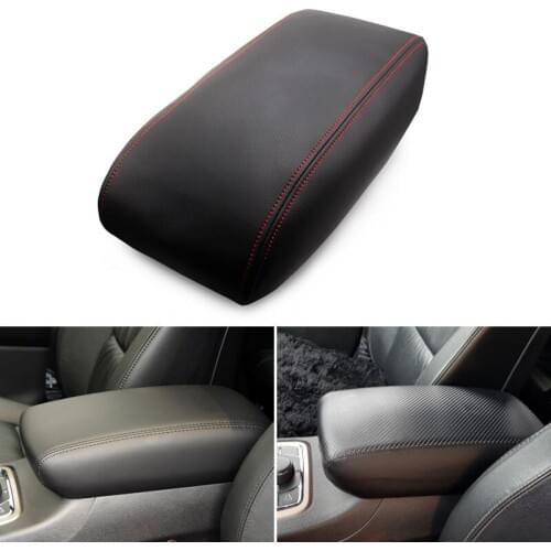Microfiber Leather Car Center Armrest Console Box Protection Cover Trim For Jeep Grand Cherokee 2011 2012 2013 2014 2015 - 2019