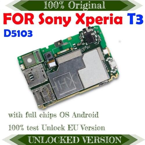 8gb for Sony T3 D5103 Logic Board with Android System 100% Original unlocked for Sony Xperia T3 D5103 Motherboard