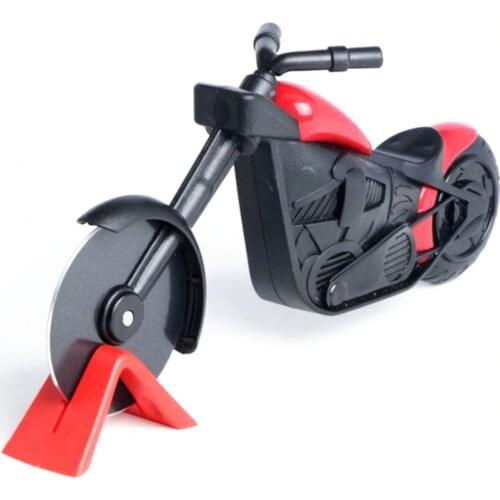Motorcycle Pizza Cutter Stainless Steel Pizza Wheel Cutter Motorbike Roller Pizza Chopper Slicer Peel Knives Knife Tools