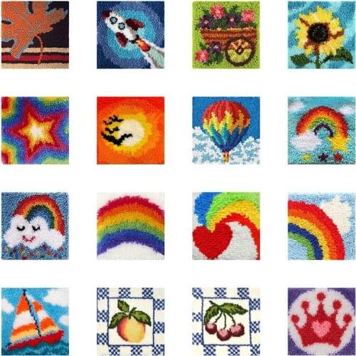 Cartoon series DIY carpet Embroidery Latch Hook Handcraft Carpet Embroidery Latch Hook Rug Kits doe het zelf Supplies