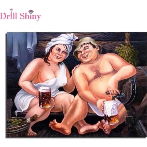 Drink beer 40X30 full diamond embroidery Diamond mosaic magic diamond cross stitch crystal diamond sets home decorative