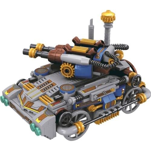 Age Of Steam Series PUBG City Creator WW2 Tank Battle Germany Building Blocks Model Sets Bricks Classic For Children Toys Gift