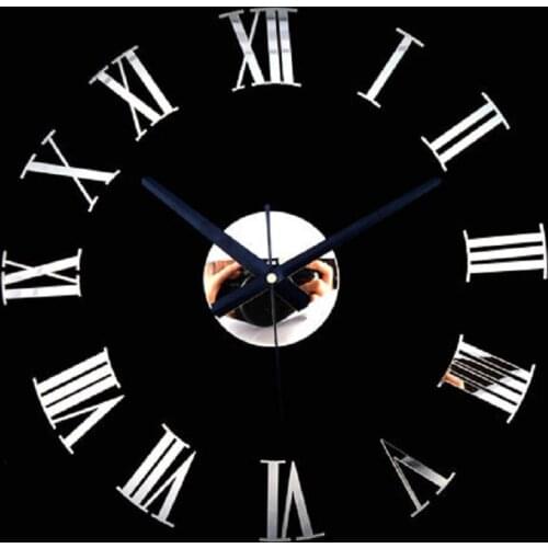 Wall Clock Saat Acrylic Clock Reloj Duvar Saati Reloj de Pared Modern Design Watch Self adhesive wall clock Horloge Murale Klok