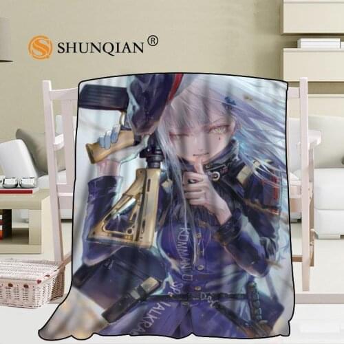 Custom Girls Frontline Blanket Blending Fabric 56x80inch 50X60inch 40X50inch Sofa Bed Throw Blanket Kid Adult Warm Blanket