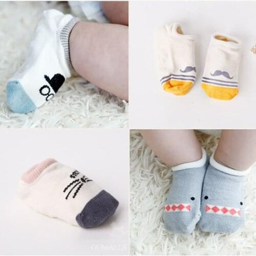 New Hot sale Novelty Cotton Cute Boys Girls Baby Socks Fashion Toddler Cartoon Soft Floor Baby Anti Slip Ankle Children Sock
