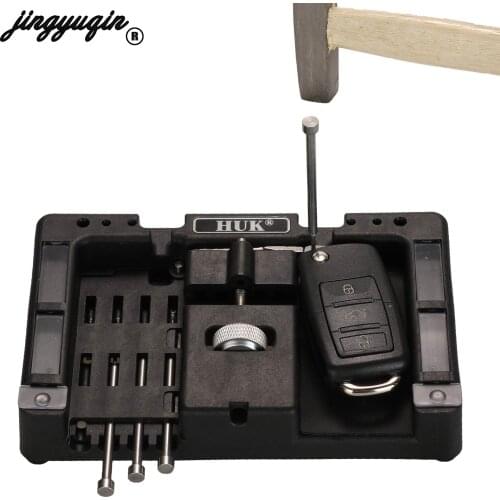 Jingyuqin Original HUK Key Fixing Tool Flip Car Key Vice Of Flip-key Pin Remover With Four Pins For Locksmith Tool