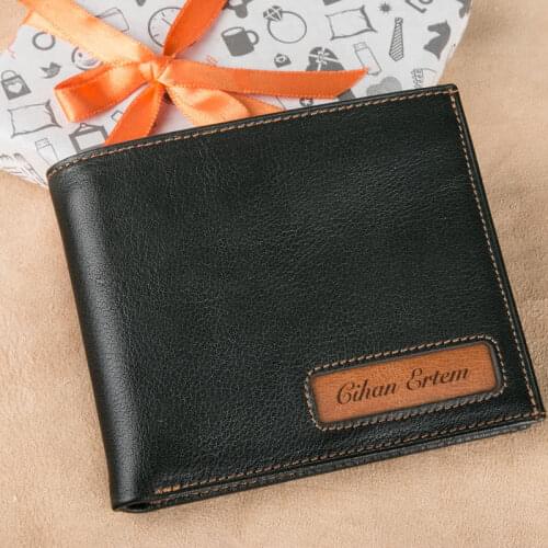 Personalized Printed Leather Mens Wallet Leather Mens Wallet Special Gift for Fathers Gift for Boyfriend