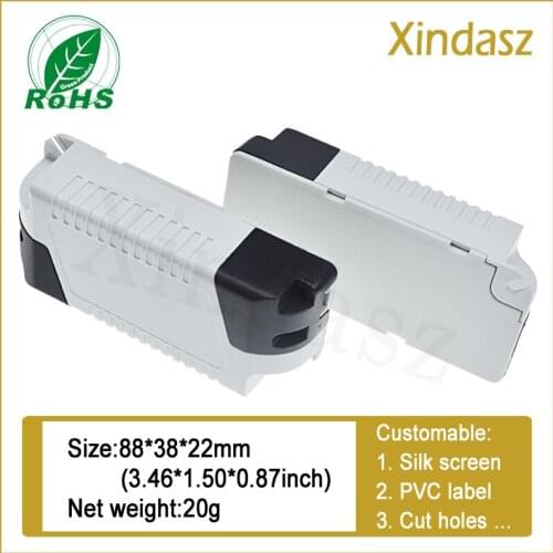 88*38*22mm Plastic Led Driver Enclosure plastic box for electronic project housing for electronic