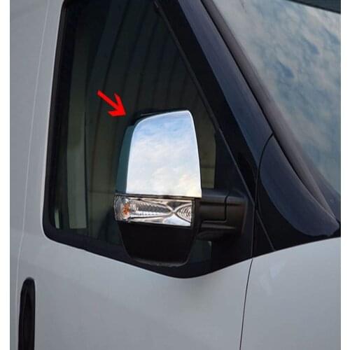 Fit For Opel Combo D Satin Chrome Mirror Cover 2 Parts Abs 2011-2018 From Chrome Styling Moulding Trim Tunning Modified designed