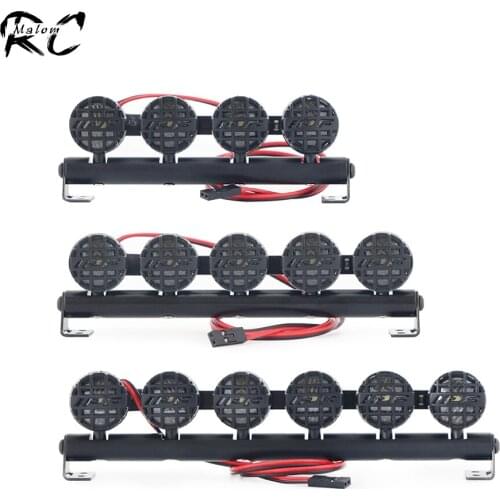 Remote Control Car Roof Lamp LED Light Bar for 1/10 RC Crawler Axial SCX10 90046 D90 TRX-4 Wrangler JK Redcat GEN8 RGT 86100 TF2