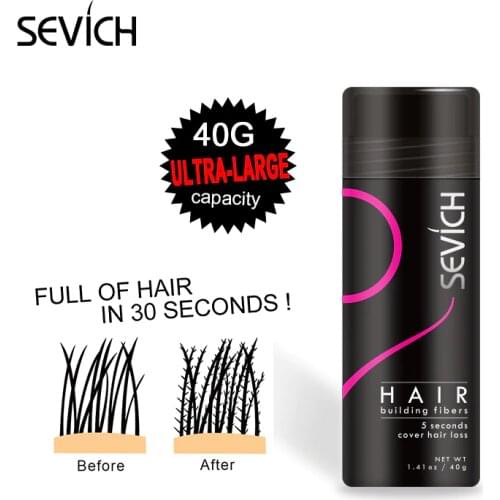 Sevich 25g/40g Salon Hair Building Fiber Powder Hair Treatment Instant Thickening Hair Fiber Powder Wig Extensions Powder