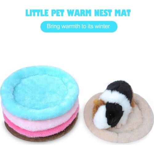 Hamster Nest Pad Warm Pet Cushion Hedgehog Chinchilla Rabbit For Rodent/Guinea Pig/Rat/Hedgehog 5 Colors Pet supplies