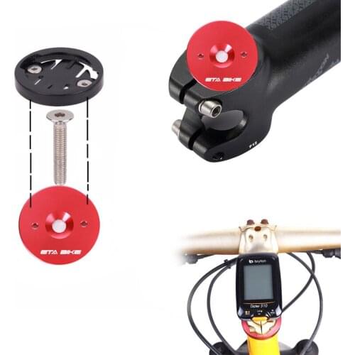 Bike Bicycle Computer Holder Stem Top Cap Cycling Stopwatch GPS Speedometer Mount Bracket For Garmin Bryton Cateye