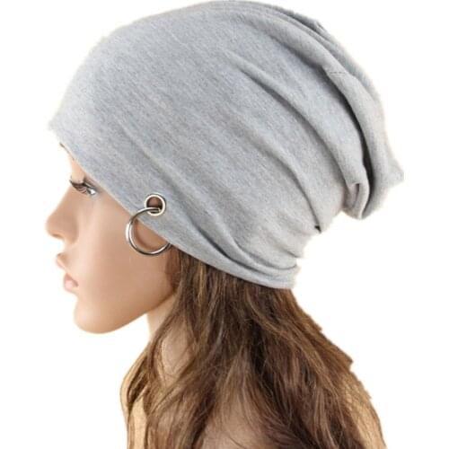 Spring Autumn Hats Women Men Casual Skullies Beanies Cap Female Male Cotton Warm Elasticity Hats Winter Head Wear Hat Accessory