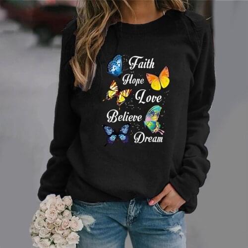 Womens O-neck Print Hoodies Long-sleeved Sweatshirt Casual Winter Pullover Plus Size Autumn Hoodies sweatshirt Woman Plus Size