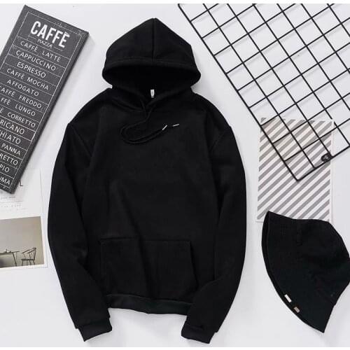 Harajuku Warm Solid color Sweatshirts Chic Women Hoodies Ladies Long Sleeve Casual Streetwear Hooded Pullover hip hop Sweatshirt