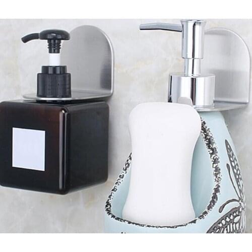 Storage Rack 1pc Home Practical Stainless Steel Bathroom Punch Free Shower Gel Shampoo Rack Creative Strong Seamless Hooks