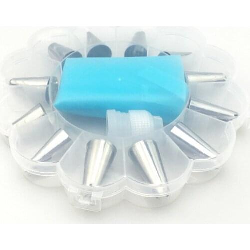 14Pcs/Set Cake Decorating Tools Pipe Icing Nozzles Baking Supplies Stainless Steel Dessert Decoration Kitchen Accessories